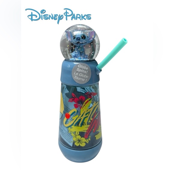 Surf Stitch Tumbler Straw Spinning Snow Globe Top from Walt Disney Parks NWT - Picture 1 of 3